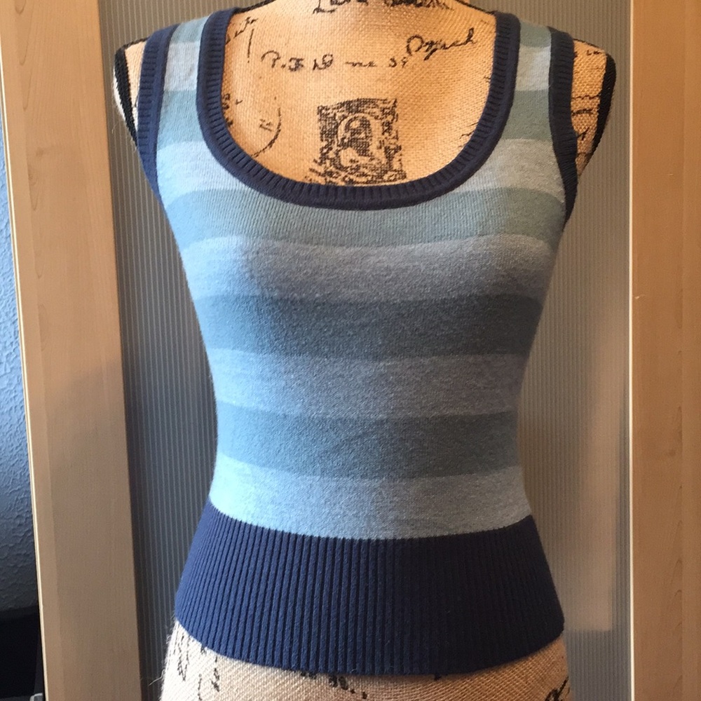 Blue sweater vest